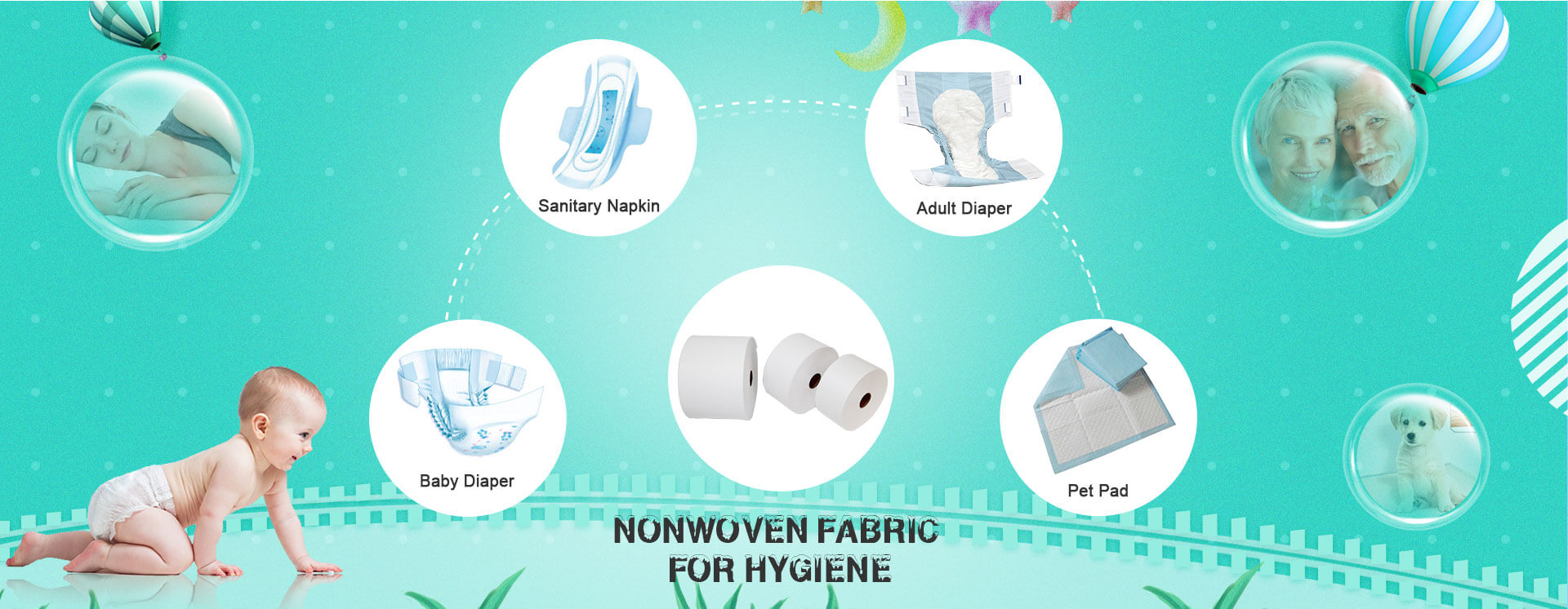 Non Woven Fabrics for Hygiene and Health